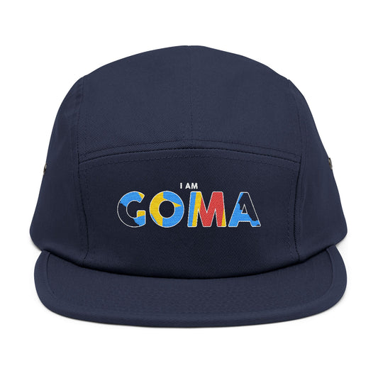 Stylish Embroidered 5 Panel Cap - I AM GOMA