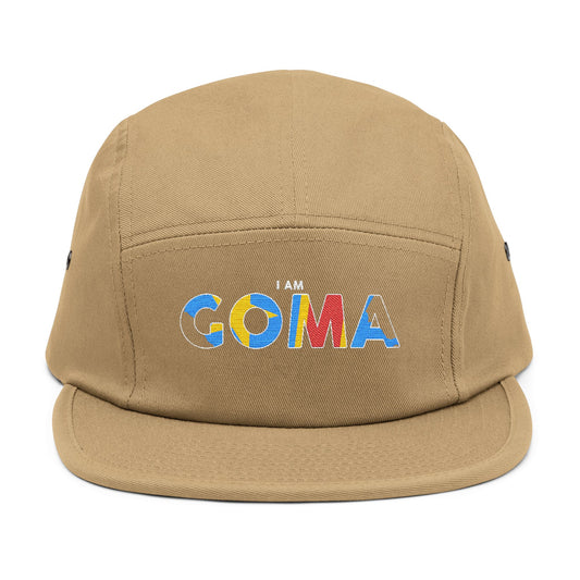 Stylish Embroidered 5 Panel Cap - I AM GOMA